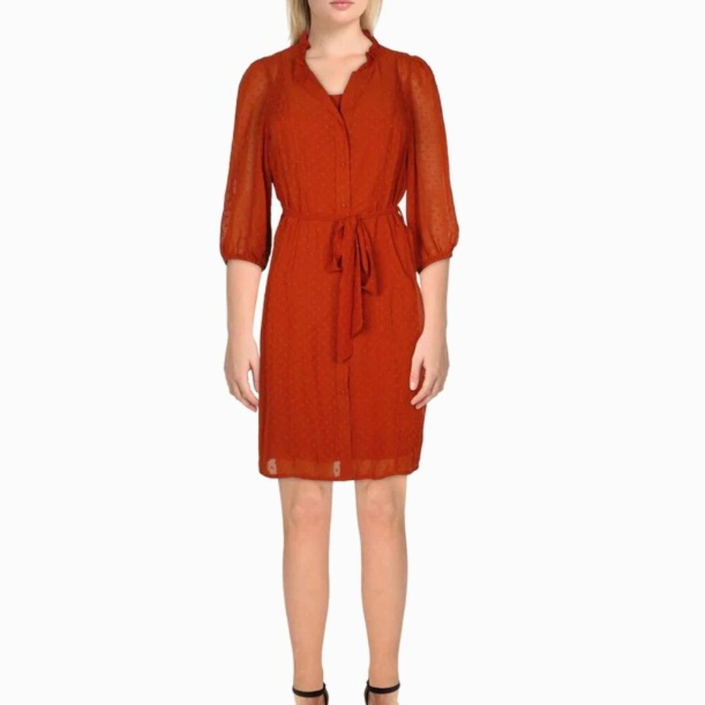 NWT Nanette Lepore Women's Textured Chiffon Shift Dress Size 4